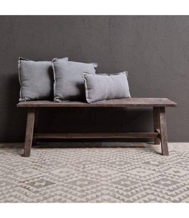 Sierkussen beige (50x50 cm)- 100% french linnen