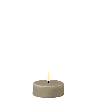 Deluxe Homeart Sand LED jumbo tealight candle 6,1*4,5 cm (2x)