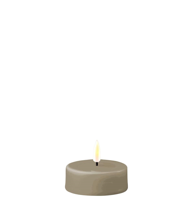 Sand LED Jumbo Tealight Candle D:6,1*4,5 cm (2 stuks)