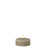 Deluxe Homeart Sand LED jumbo tealight candle 6,1*4,5 cm (2x)