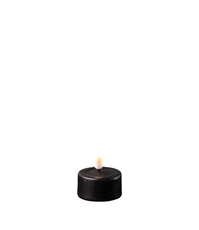 Black LED Tealight Candle D: 4,1*4,5 cm (2 stuks)
