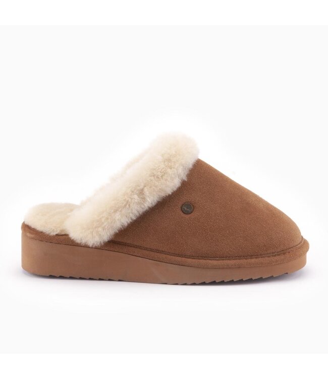 Warmbat Flurry - Dames suede Cognac
