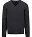 Trui lamswol V-hals DF - Charcoal