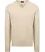 William Lockie Trui lamswol - V-hals - Linen