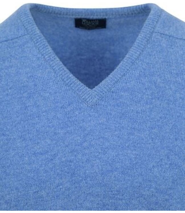 Trui lamswol V-hals DF - Jeans