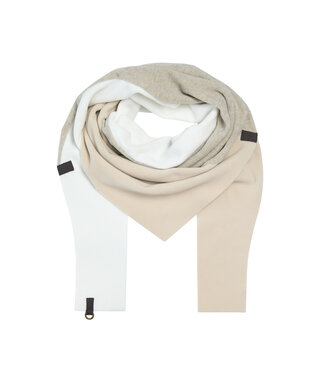 Henriette Steffensen 4078 Sjaal Triangle - Kit/Off white/Sand