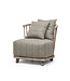 Cushion Seat Carol 1-seater - Textout BLU03