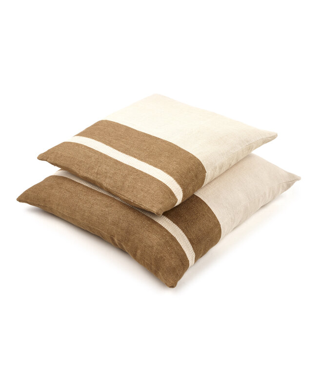 Julian - Deco Pillow Cover 63x63 cm Railroad stripe