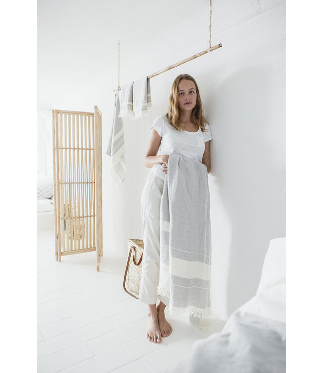 The Belgian Towel - Fouta 110x180 cm Gent stripe
