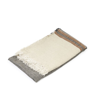 Libeco - Belgian Linen The Belgian Towel - Fouta 110x180 cm Beeswax stripe