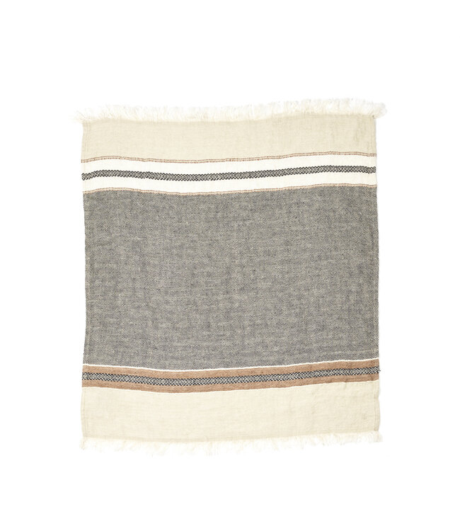 The Belgian Towel - Fouta 110x180 cm Beeswax stripe