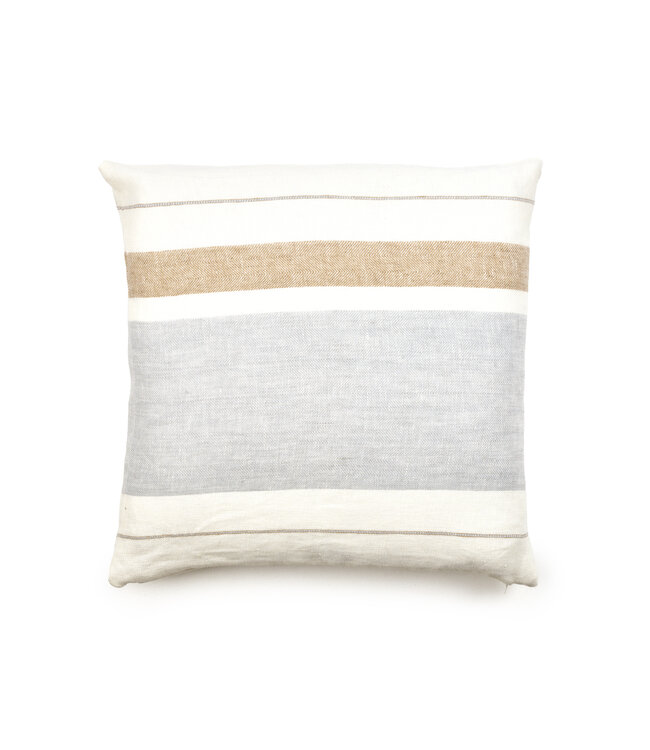 The Belgian Pillow - Deco Pillow Cover 50 x 50 cm Oyster stripe