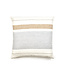 Libeco - Belgian Linen The Belgian Pillow - Deco Pillow Cover 50 x 50 cm Oyster stripe