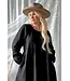 Lovely autumn linnen jurk - Zwart