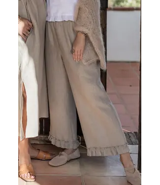 Bypias Linnen broek Avignon - Naturel