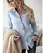 Boyfriend linnen blouse - Blauw