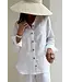 Boyfriend linnen blouse - Wit