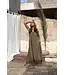Maddalena linnen jurk - Camel