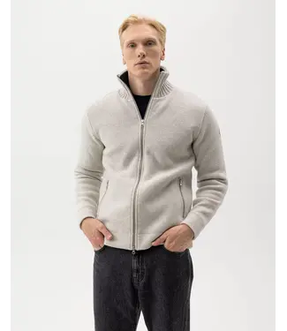 Holebrook Sweden Mans Zip WP - Light Grey melange
