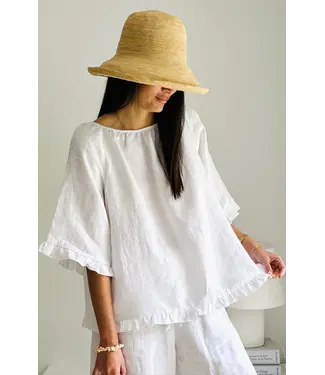 Bypias Alessia linnen shirt - Wit