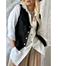 Jess linnen gilet - Zwart