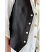 Jess linnen gilet - Zwart