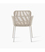 Akari dining chair - Dune White/Flax Rope