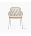Akari dining chair - Dune White/Flax Rope