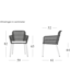 Akari dining chair - Dune White/Flax Rope