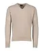 William Lockie Trui lamswol - V-hals - beige