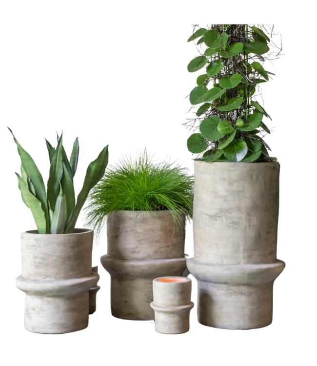 Vase Gabriel - medium  - Authentic Grey