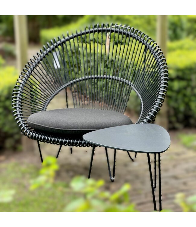 Roy Cocoon - Black - met zwart zitkussen