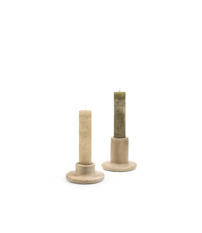 Candle Holder Musti - Large - Authentic Ivory