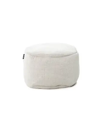 Roolf-Living Dotty ronde poef - Wit - Ø50cm