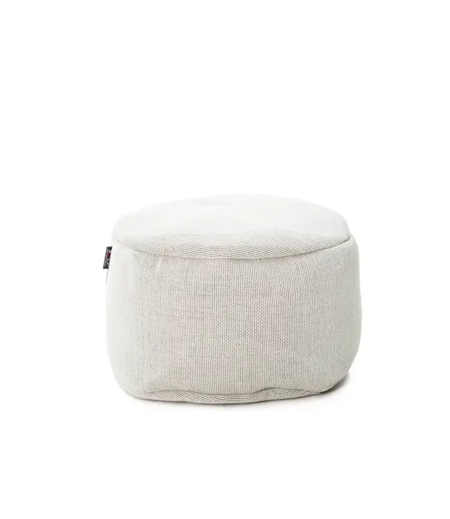 Dotty ronde poef - Wit - Ø50cm