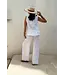 Mallorca linnen broek - White