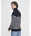 Stellan T-Neck WINDPROOF - Navy/Off White