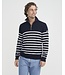 Stellan T-Neck WINDPROOF - Navy/Off White