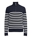 Stellan T-Neck WINDPROOF - Navy/Off White