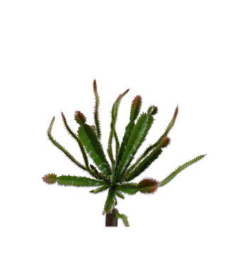 Silk-ka Succulent steker bruin/groen - 25 cm