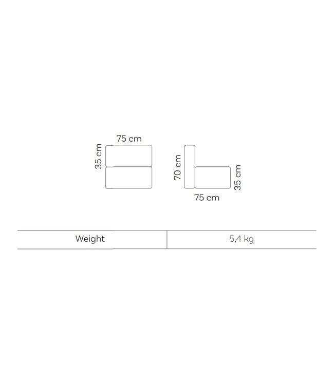 Zitzak Dotty Medium - Terracotta