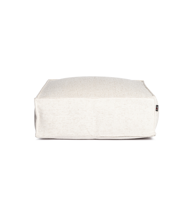 Silky Square Pouf / Ottoman - Beige