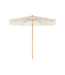 Macramé Parasol - Natural Teak - Ø250