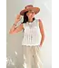 Adriel crochet top - off white