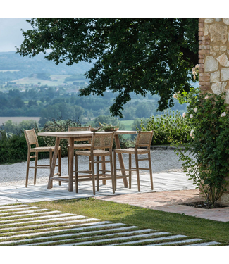 Gommaire Organic Living Bar table Mieke + 4 x Barchair Mieke + Kussens