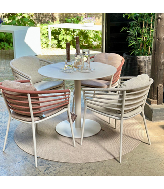 Royal Botania Tafel Butler + 4x Archy Stoel + Kussens
