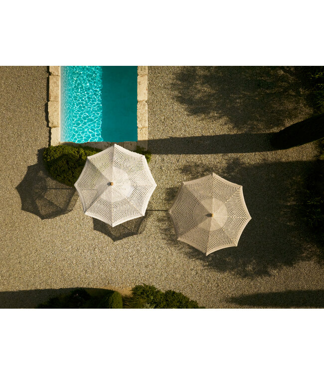 Macramé Parasol - Sand Teak - Ø250