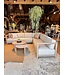 Gommaire Organic Living Hoekbank Mieke + kussenset BLU02