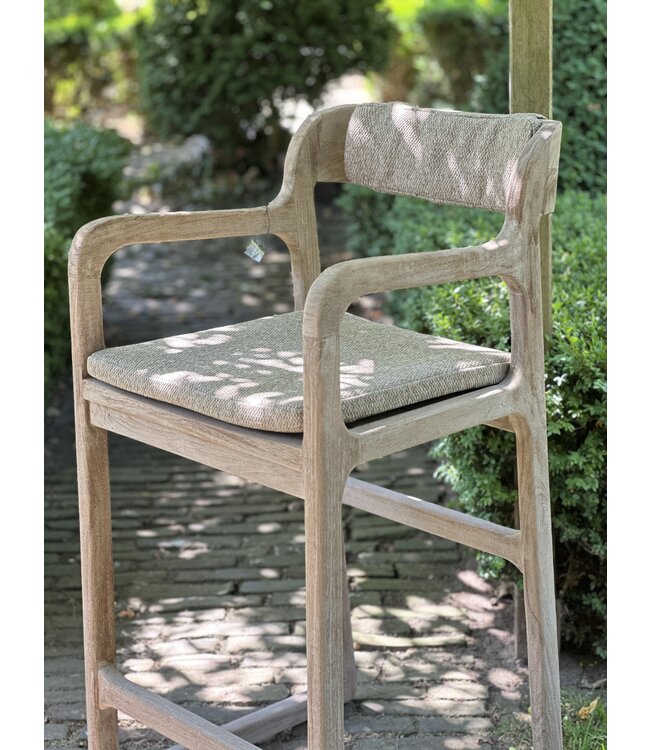 Barstoel Sally - teak natural grey - outdoor