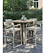 Bistro bartafel Dennis - teak natural grey